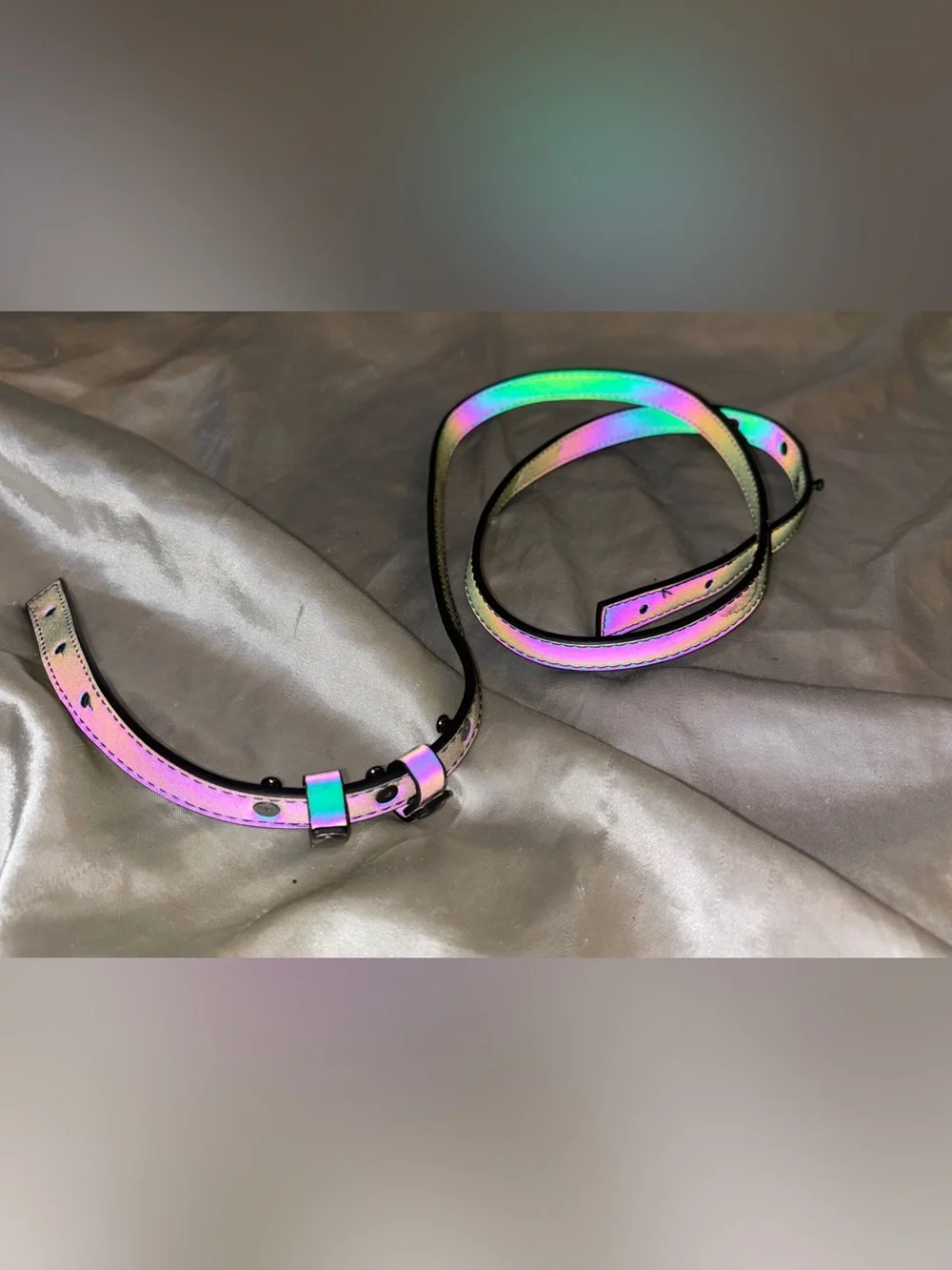 LOVEVOOK Geometric Luminous Holographic Bag + Mini Purse